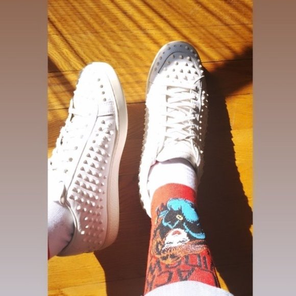 Gucci Brooklyn Leather Spike Sneakers 39 - Picture 10 of 10